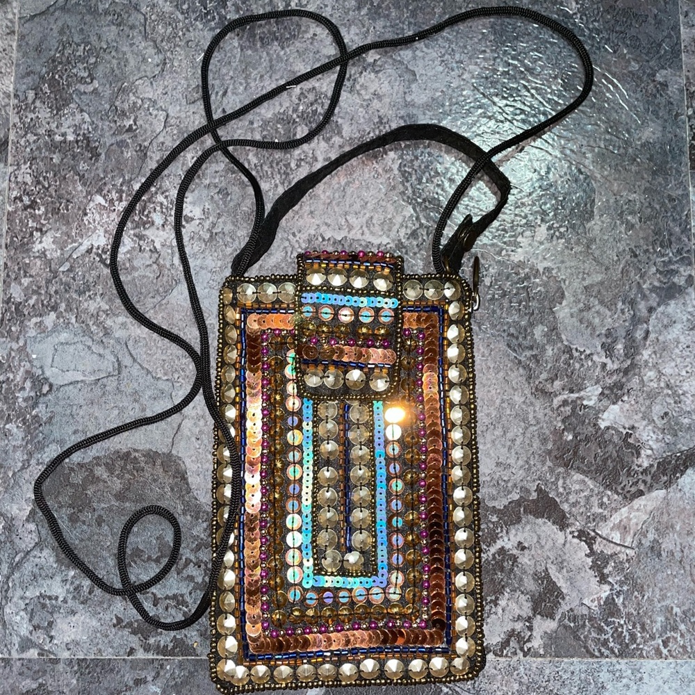 Bamboo trading company gold mirage club wristlet